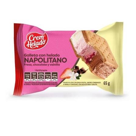 Crem Helado galleta